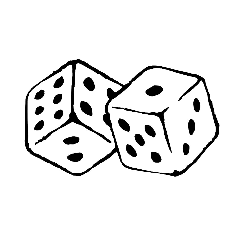 No Dice 3 x 3 in