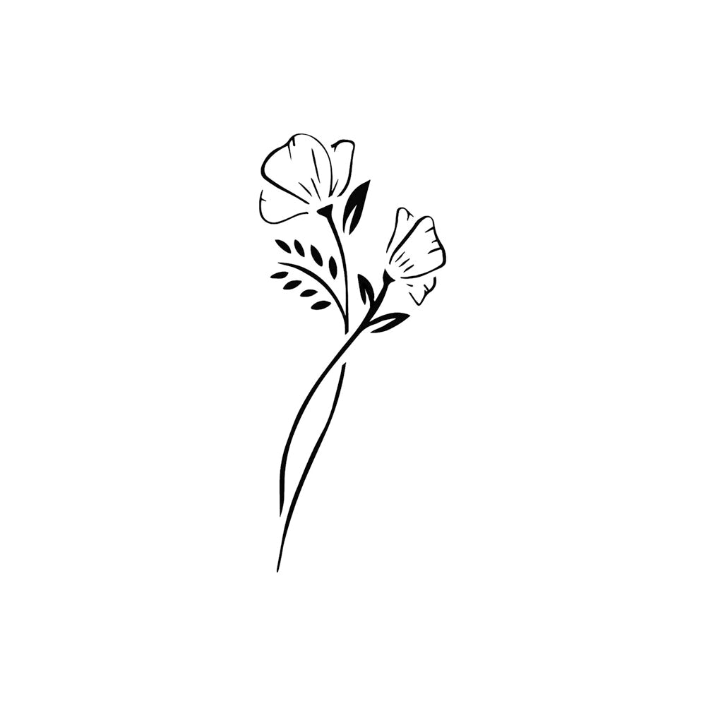 Wild Poppies 5 x 2 in