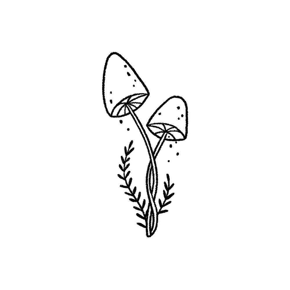 Autumn Mushrooms 3 x 1.5