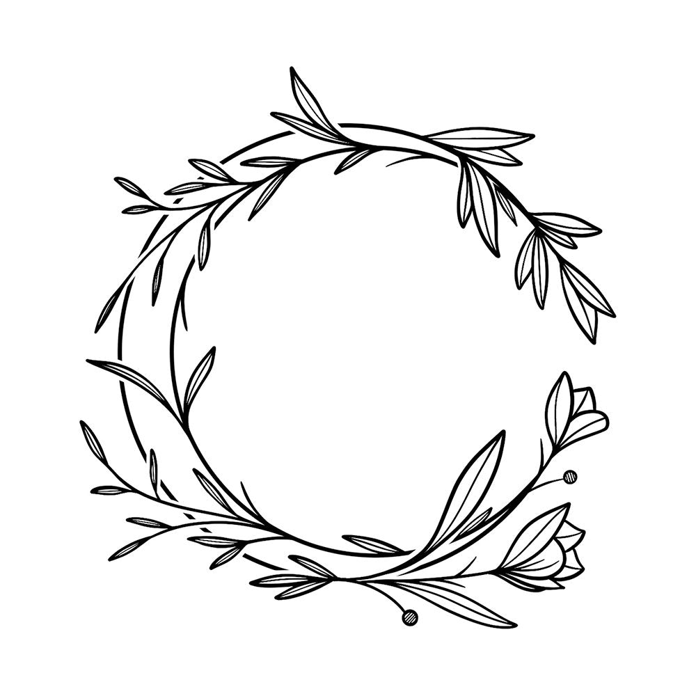 Floral Cycle 4 x 4 in