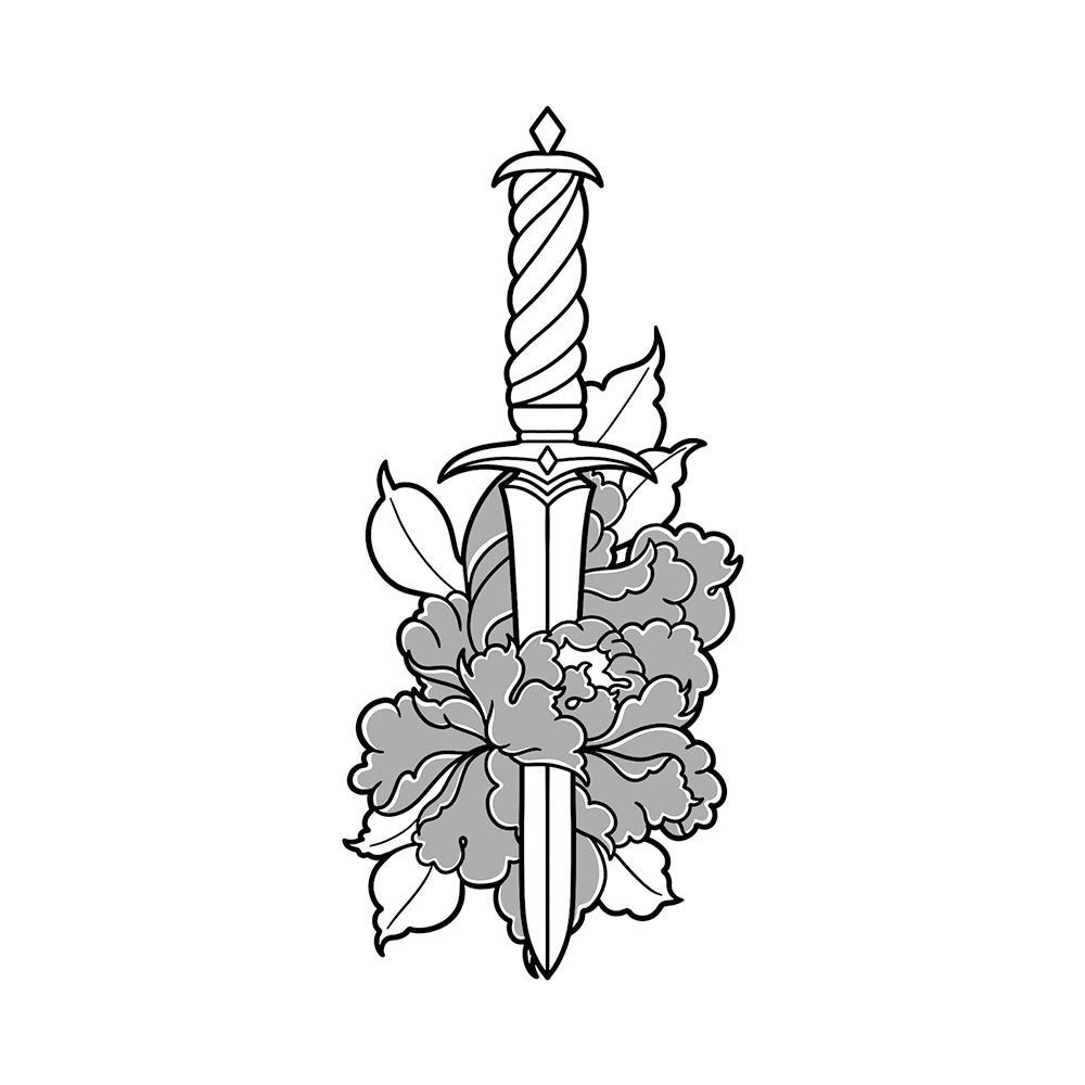 Daggers Drawn 6 x 3 in