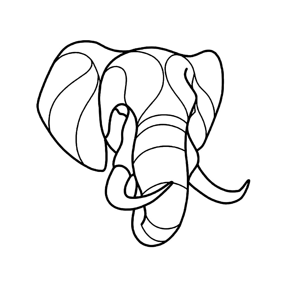 Eden the Elephant 3 x 3 in