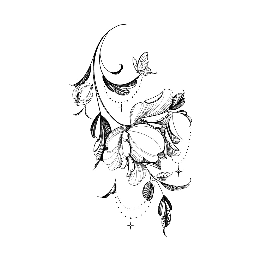 Moonlit Peony 10 x 6 in