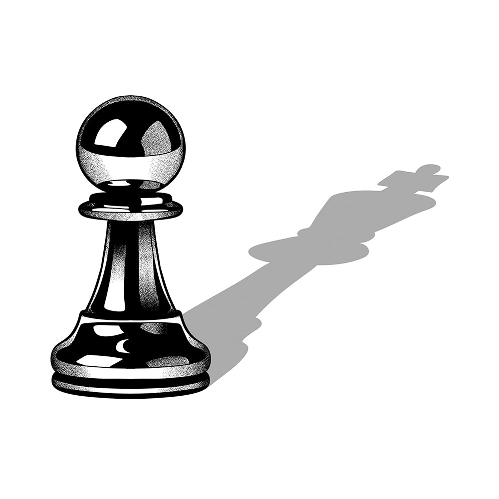 Pawn to King 4 x 4 in