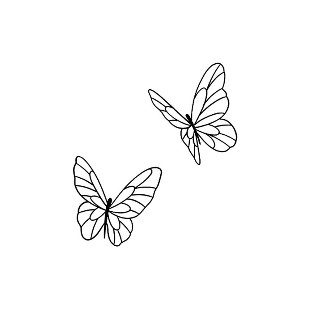 Dancing Butterflies 2 x 2 in