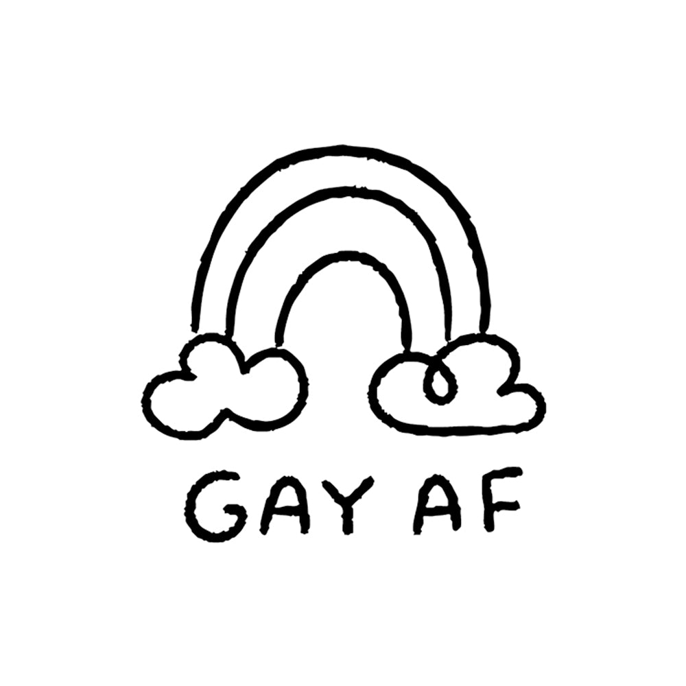 Gay AF 2 x 2 in