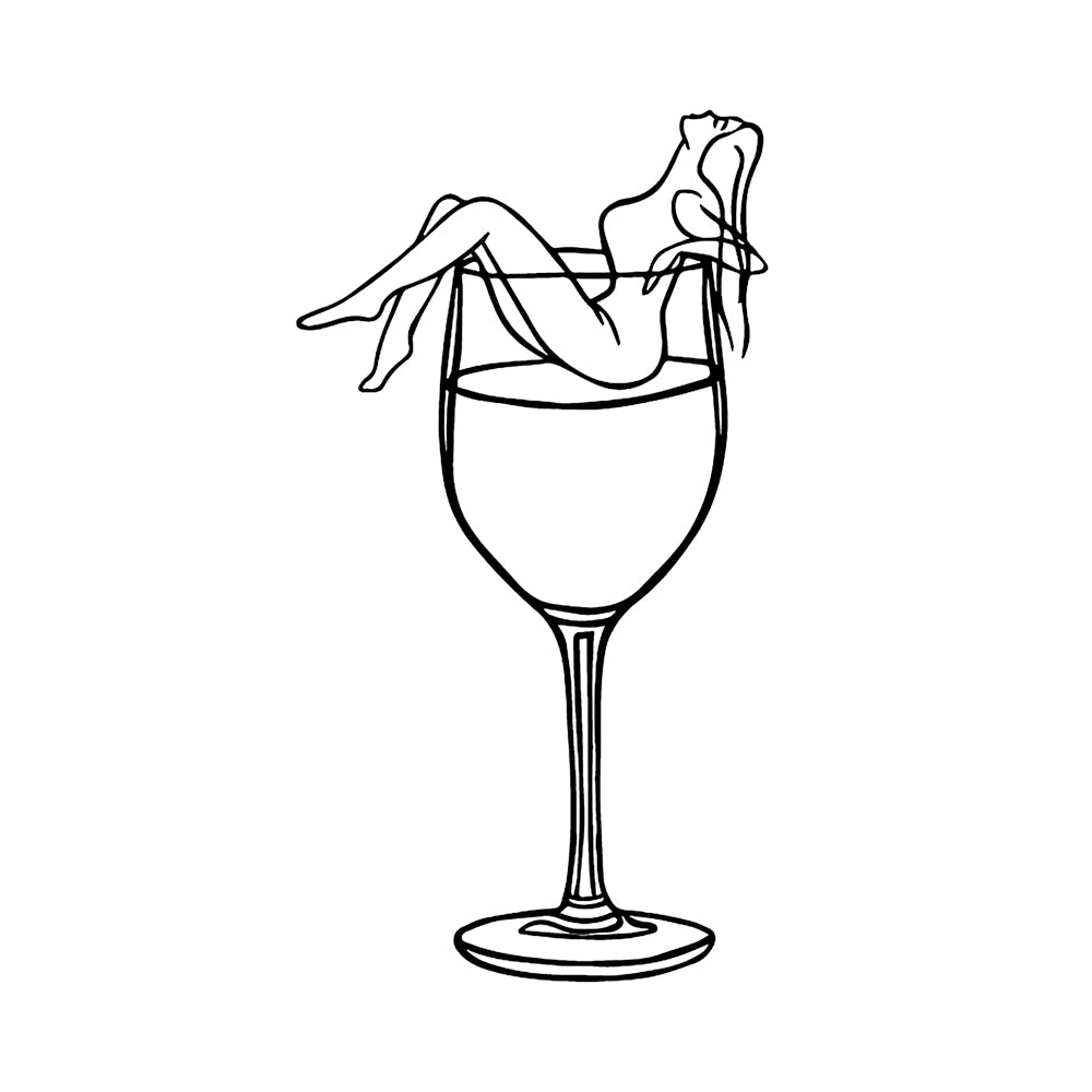 Wine and Dine 4 x 4 in
