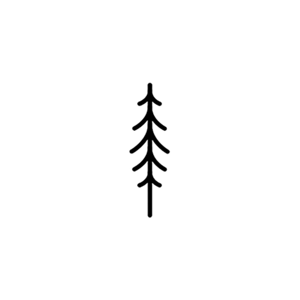 Pine Silhouette 1 x 1 in
