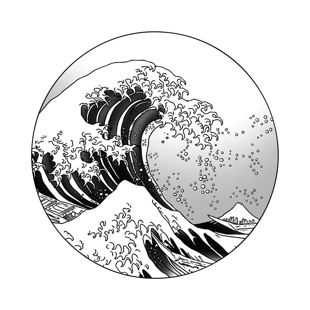 Hokusai 4 x 4 in
