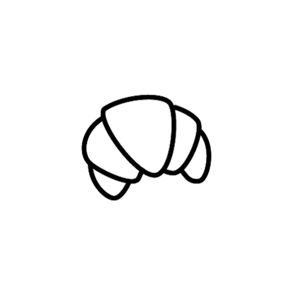 Fluffy Croissant 1 x 1 in