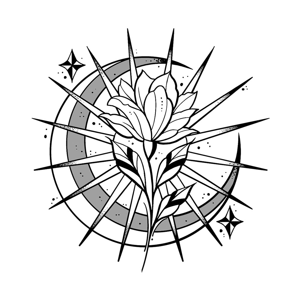 Starry Petal 4 x 4 in
