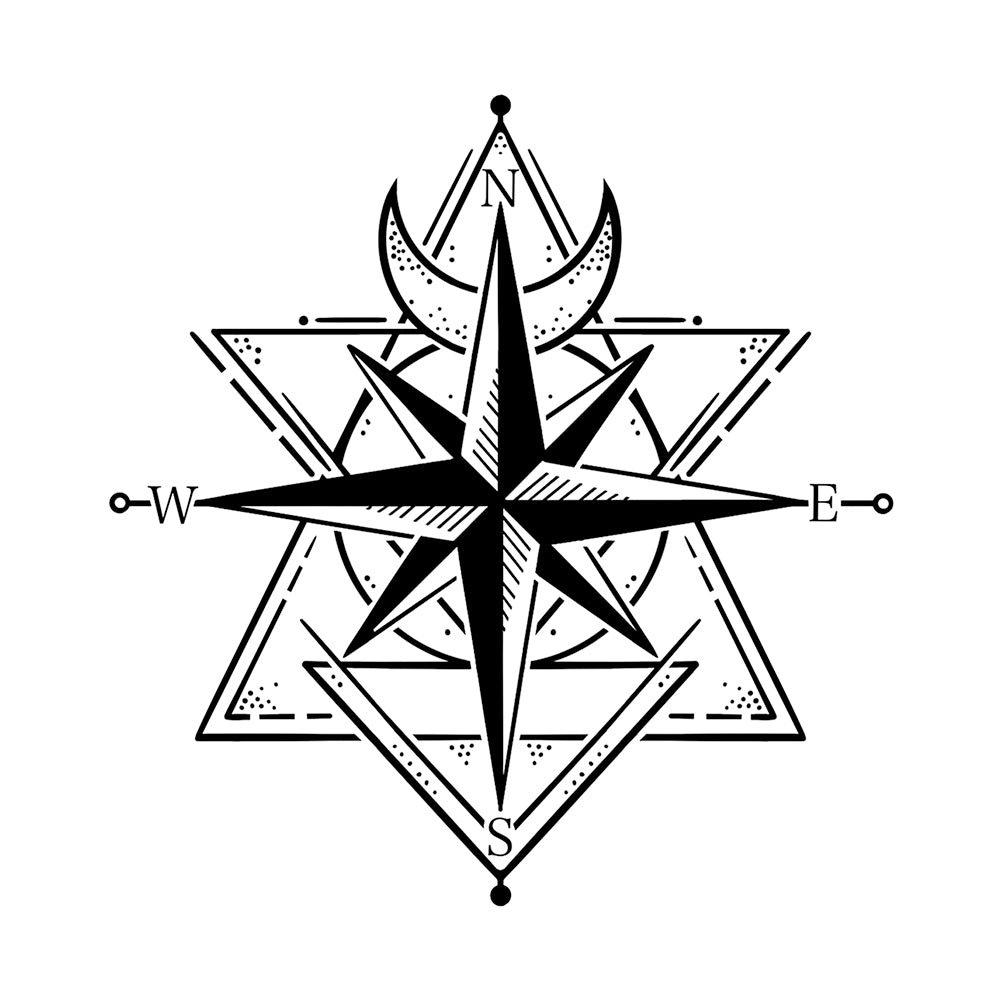 The Alchemist's Compass 4 x 4 in