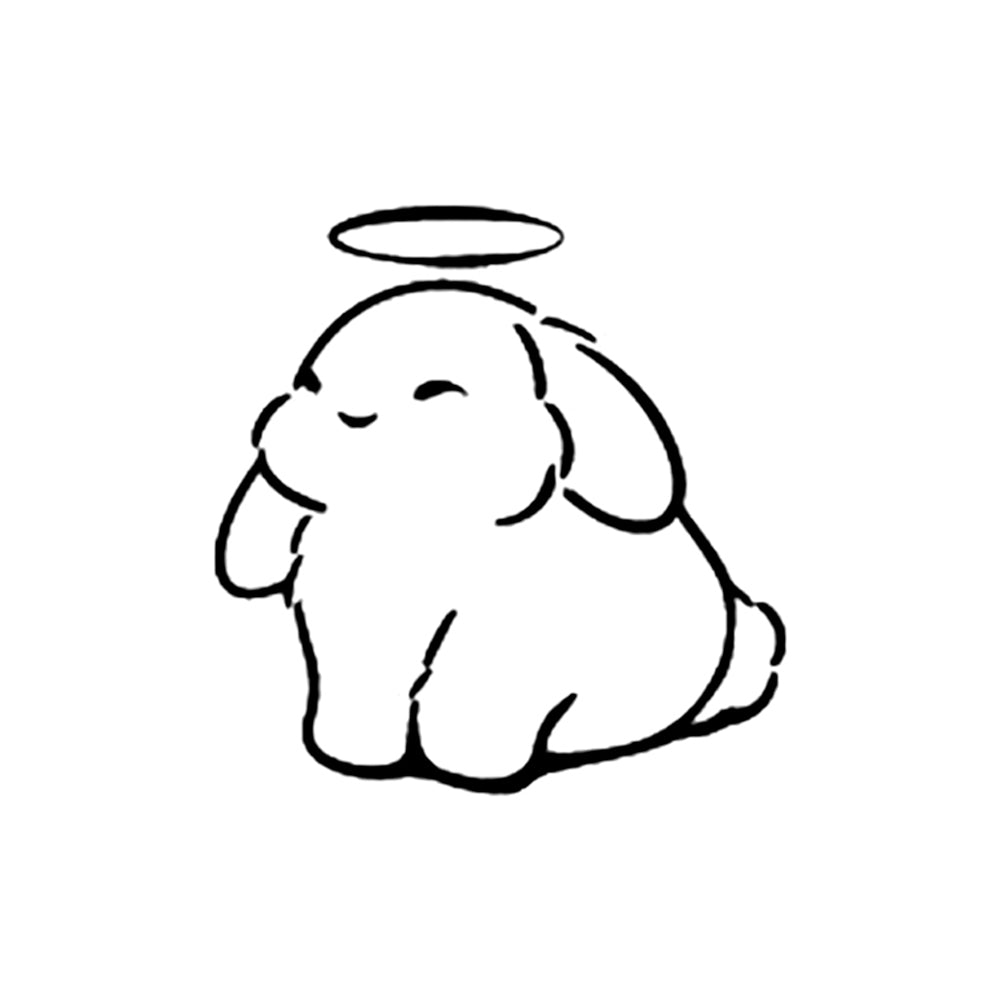 Angel Bunny 2 x 2 in
