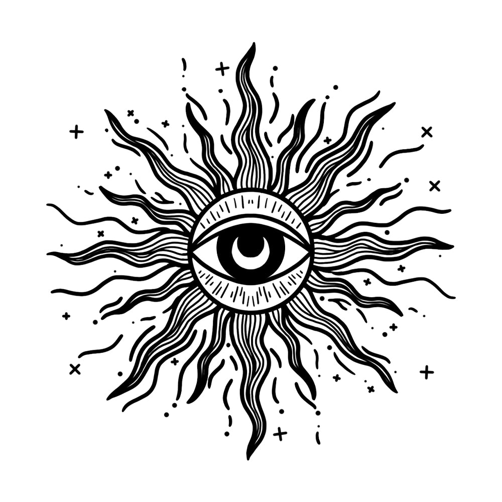 Staring Sun 4 x 4 in