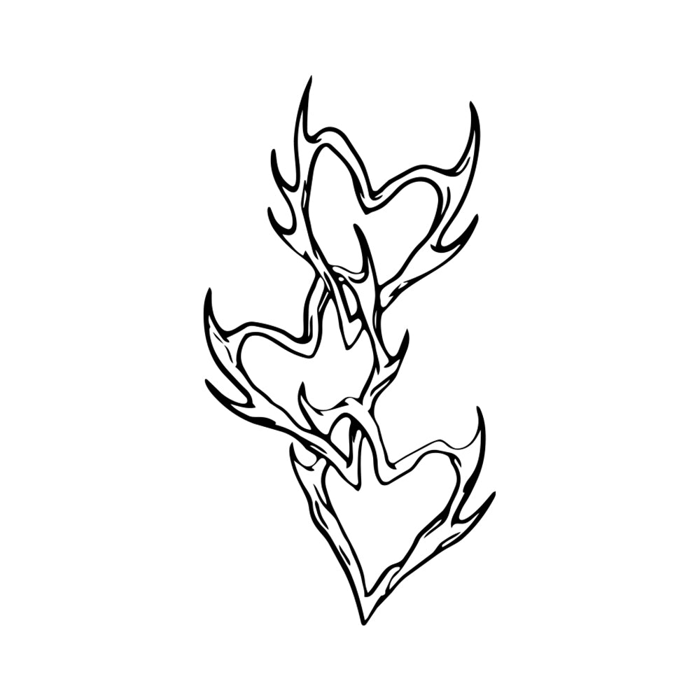 Sharp Hearts 3 x 3 in