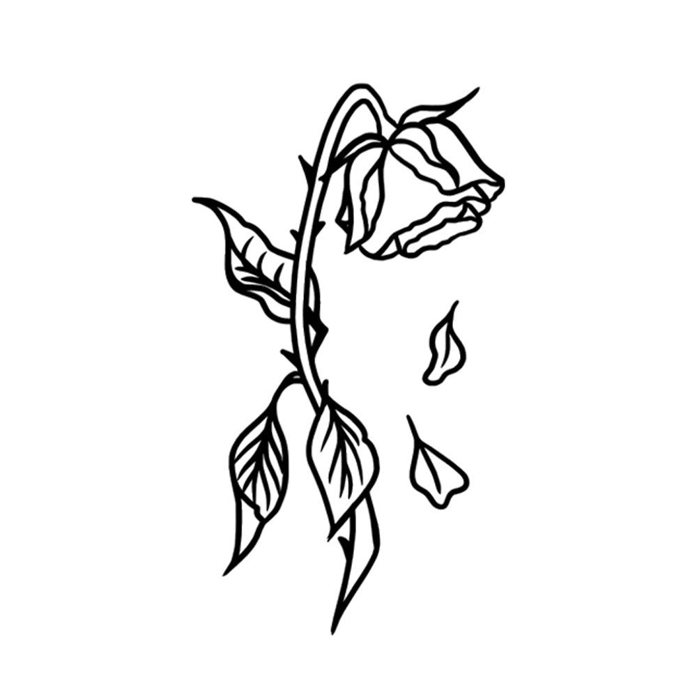 Wilting Rose 3 x 1.5 in