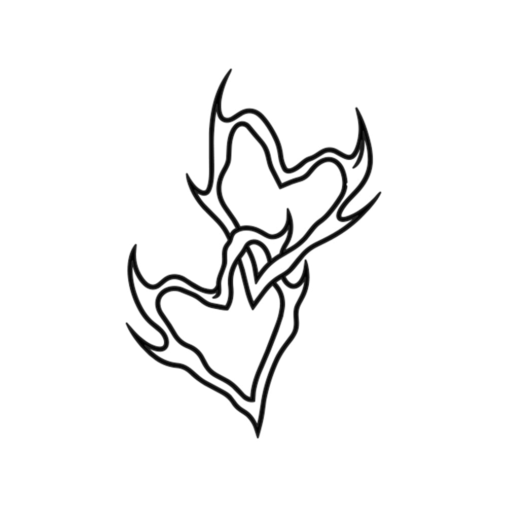 Twin Flame 2 x 2 in