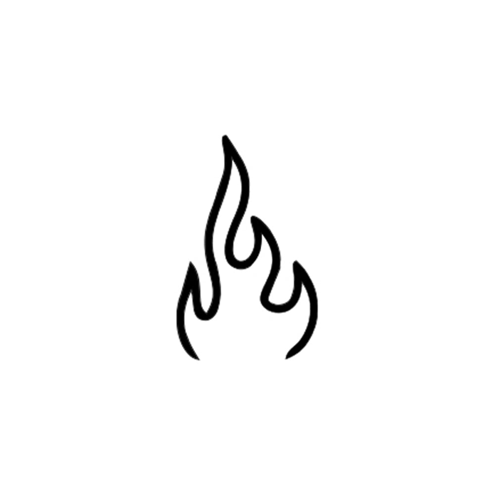 Fire Flame 1 x 1 in