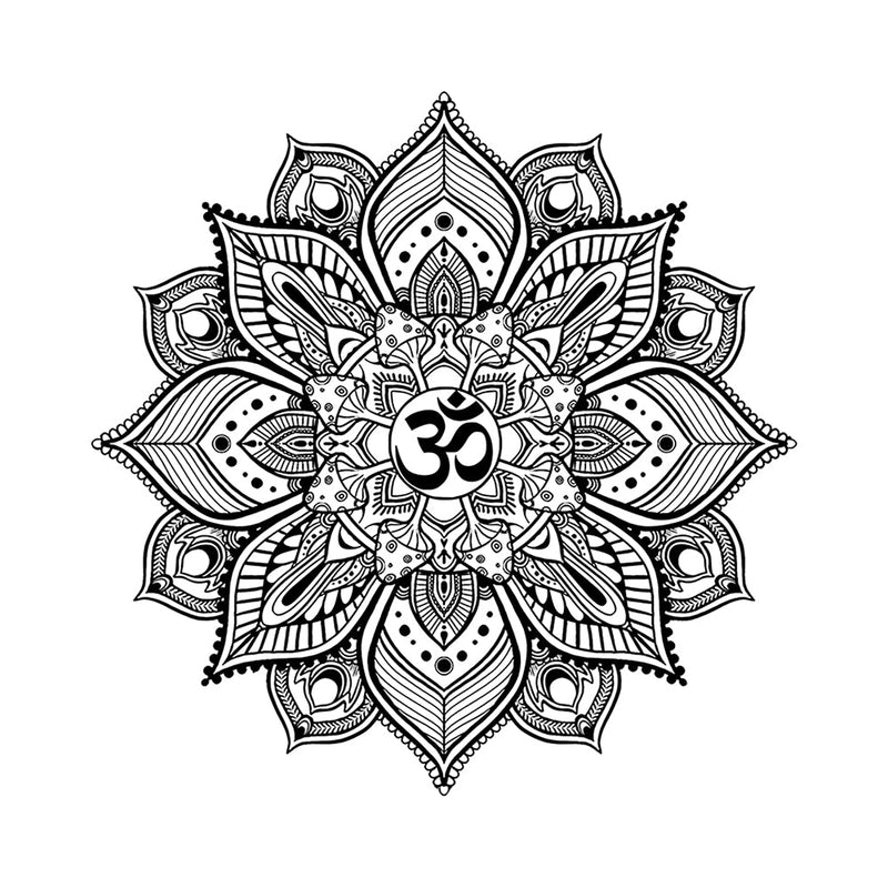 Trippy Mushroom Mandala 6 x 6 in