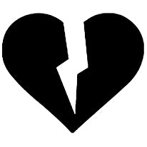 Brokenhearted 1 x 1 in