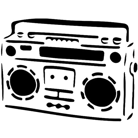 Boombox 2 x 2 in