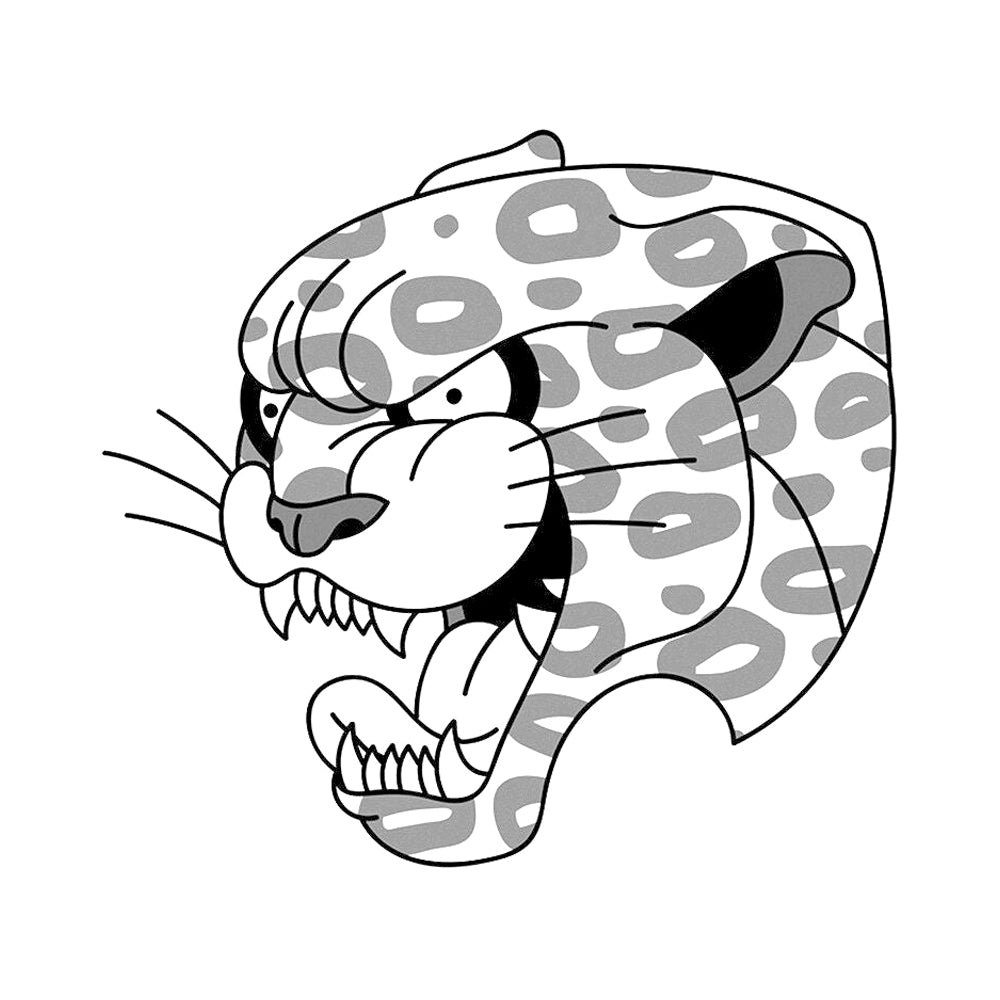 Roaring Leopard 3 x 3 in
