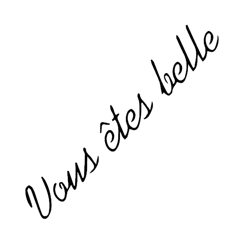 Vous Etes Belle 3 x 3 in