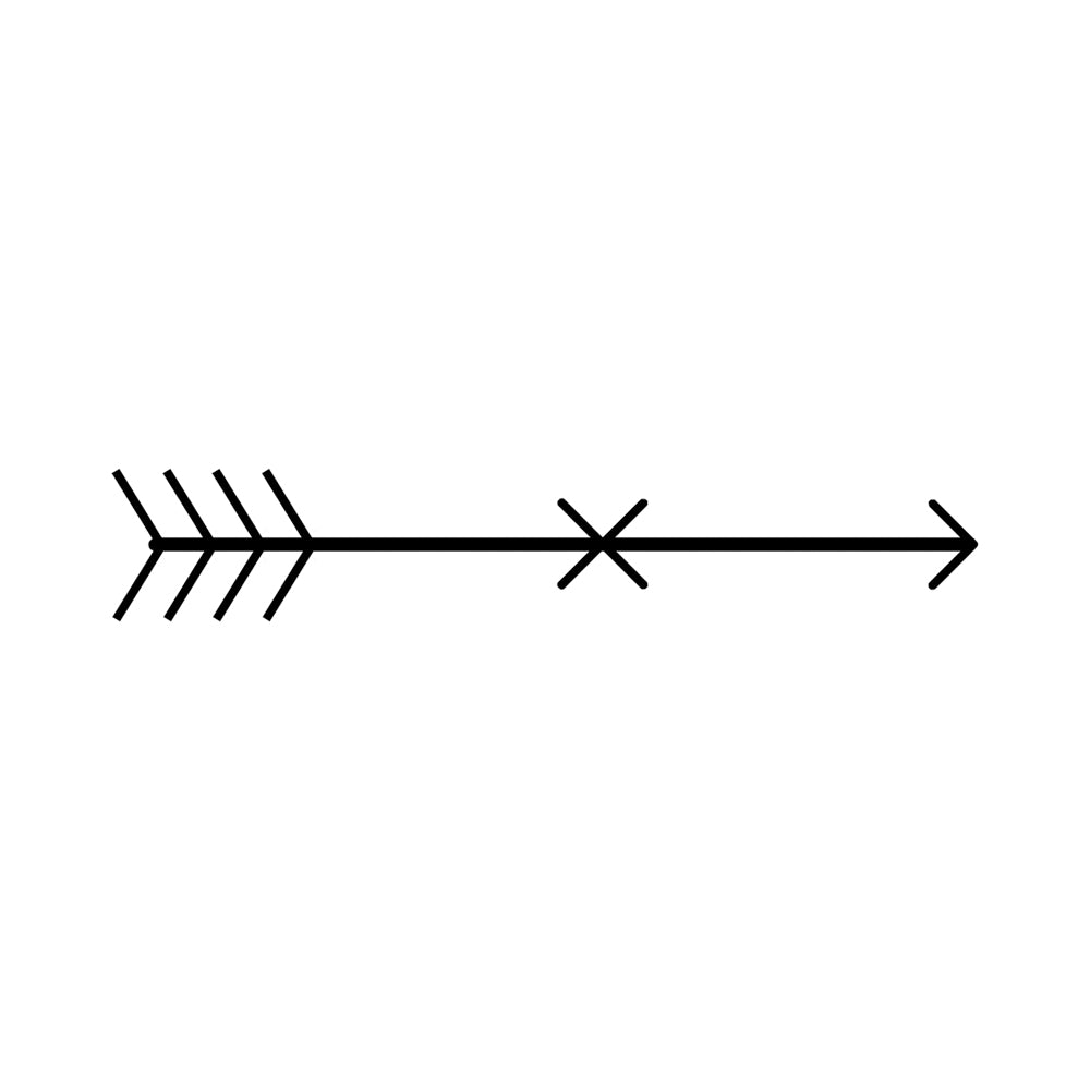 X Marks The Spot 5 x 2 in