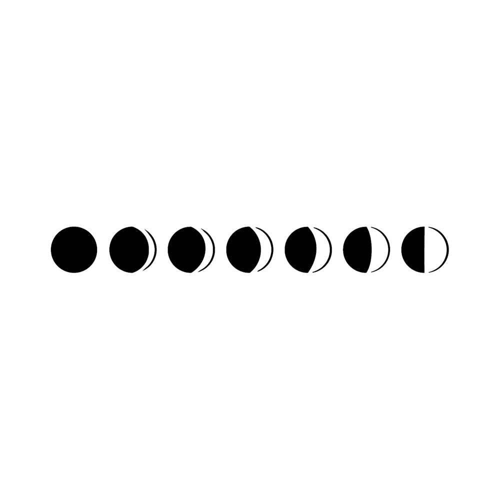 Moon Phases 5 x 2 in