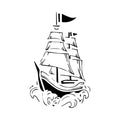 Set Sail 4 x 4 in