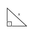 Hypotenuse 2 x 2 in