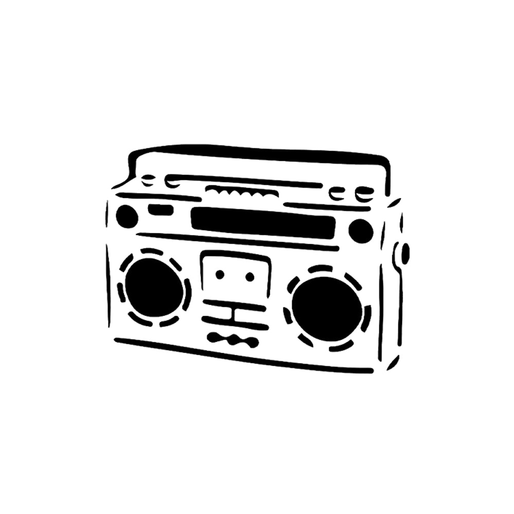 Boombox 2 x 2 in