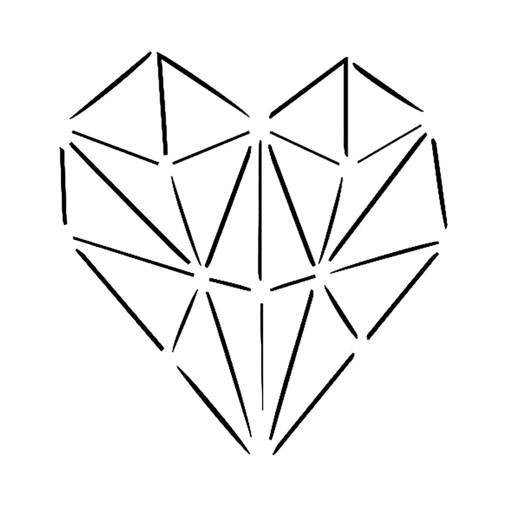 Sharp Heart 3 x 3 in