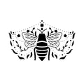 Sacred Bee 4 x 4 in