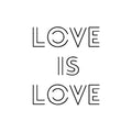Love is Love 2 x 2 in