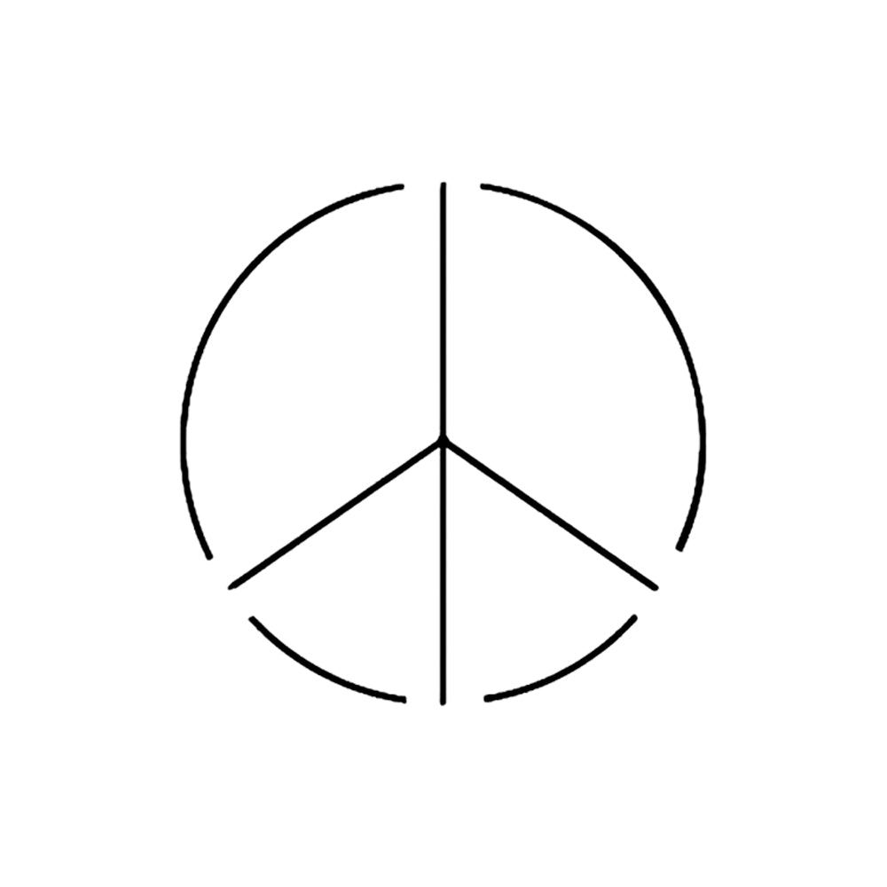 Peace Out 2 x 2 in