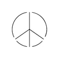 Peace Out 2 x 2 in