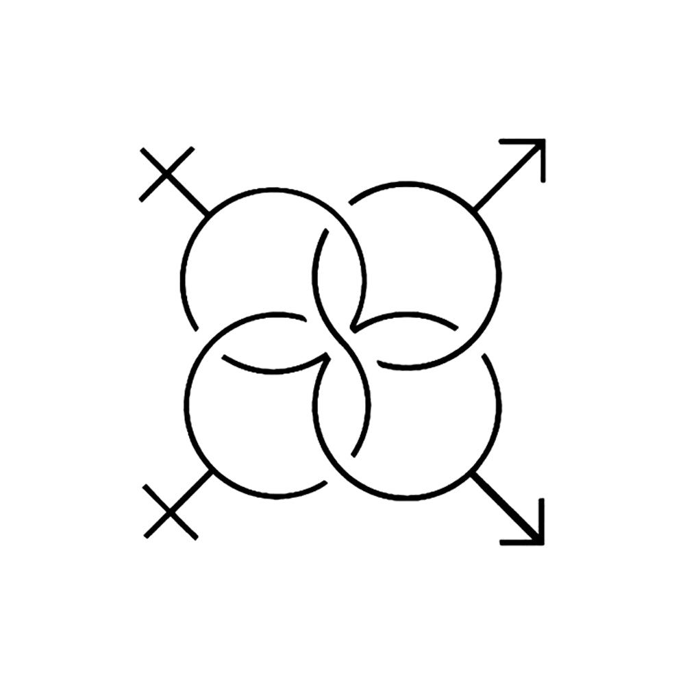 Intertwined 2 x 2 in