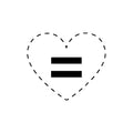Equal Love 2 x 2 in