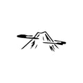 Mountain Peak 2 x 2 in