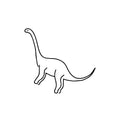 Peaceful Dino 2 x 2 in