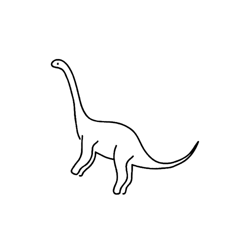 Peaceful Dino 2 x 2 in