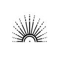 Sun Rays 1 x 1 in