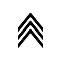 Chevron 1 x 1 in
