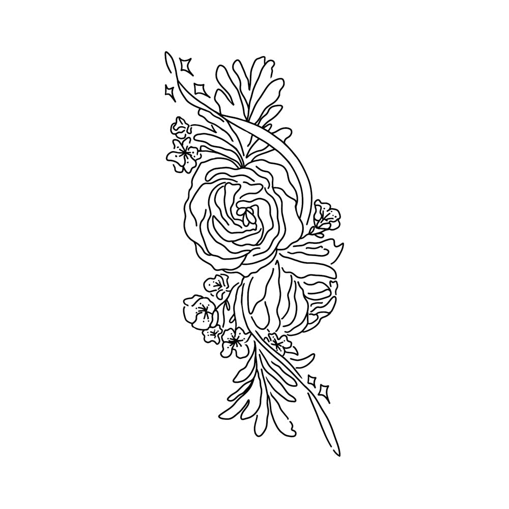Heart Bloom 6 x 3 in