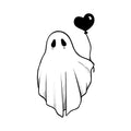 Sad Ghost 3 x 3 in