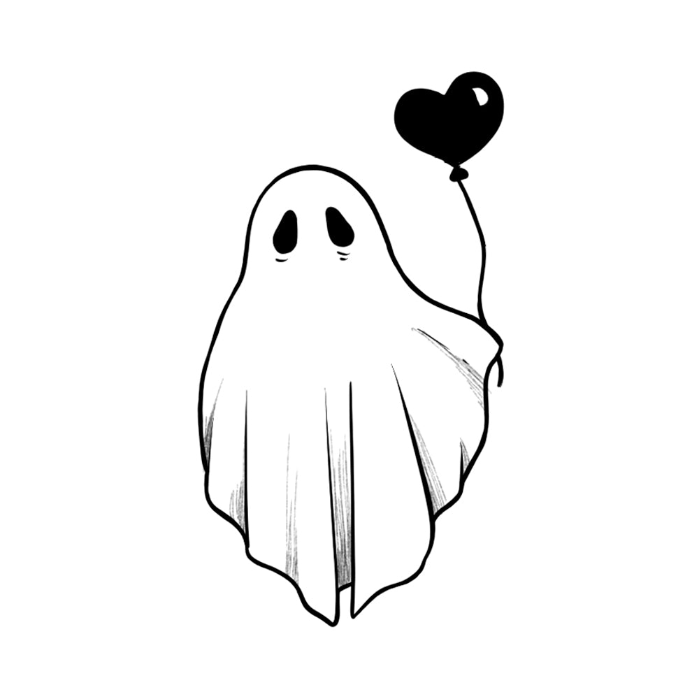 Sad Ghost 3 x 3 in
