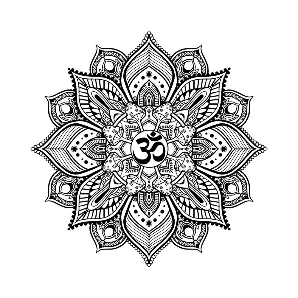Trippy Mushroom Mandala 6 x 6 in