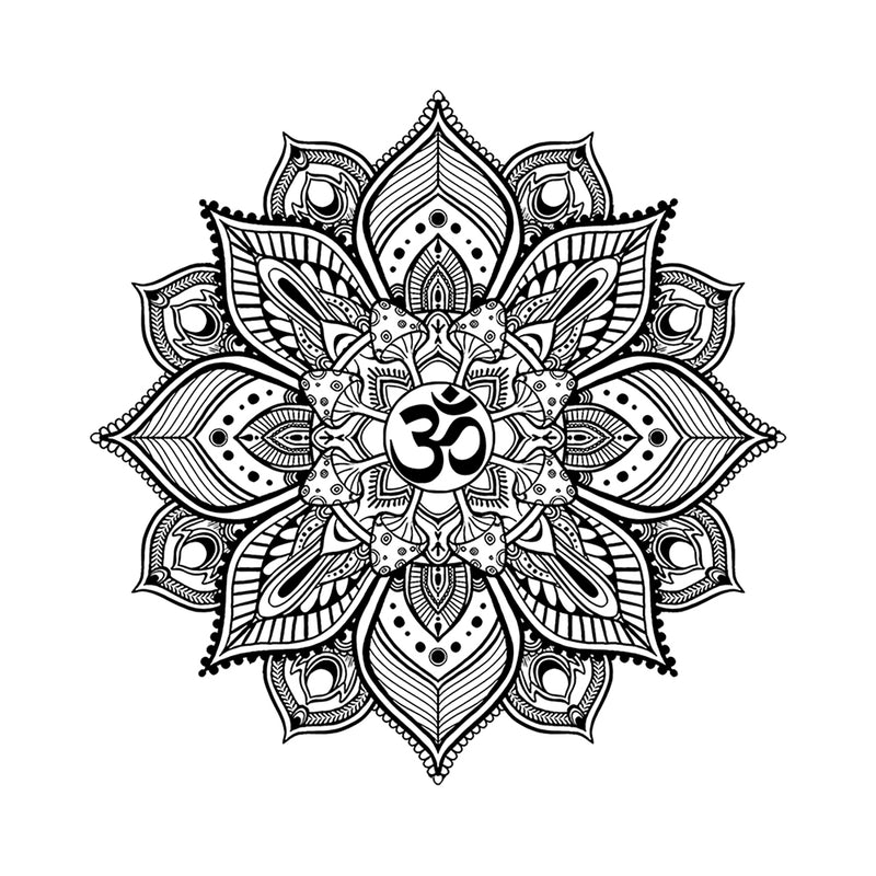 Trippy Mushroom Mandala 6 x 6 in