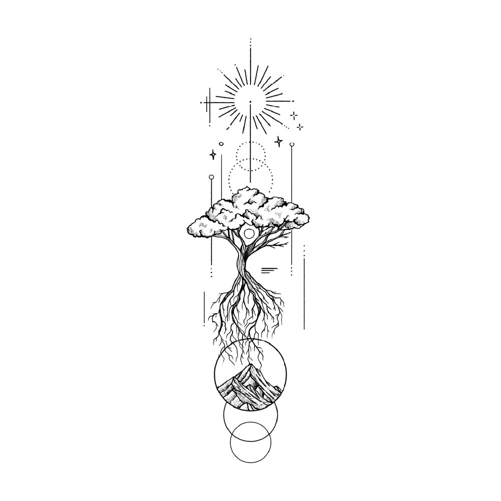 Rooted In The Stars 6 x 3 in
